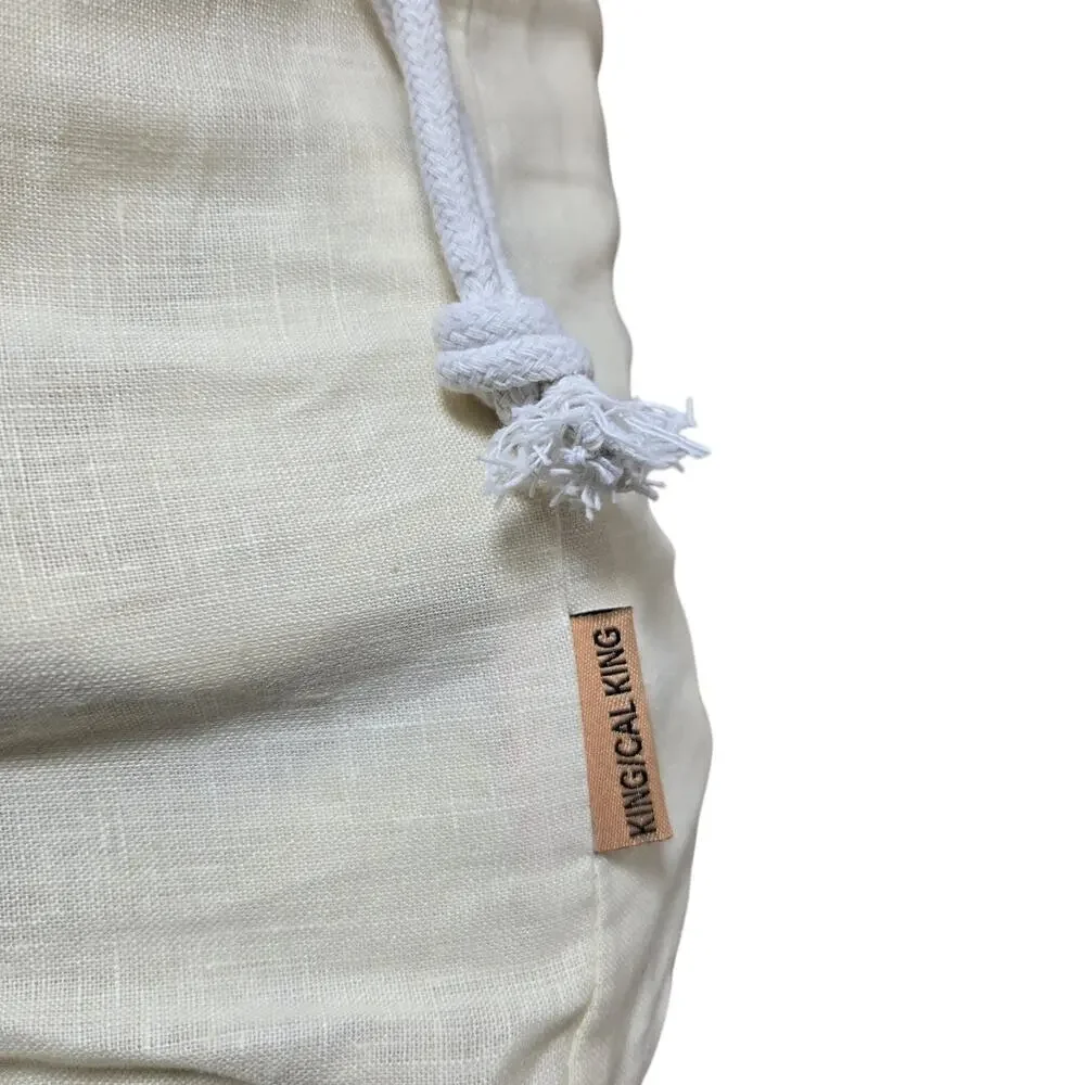 NWOT Quince European Flax Linen Duvet Cover Set 3Pc King/ Cal King Butter Yellow